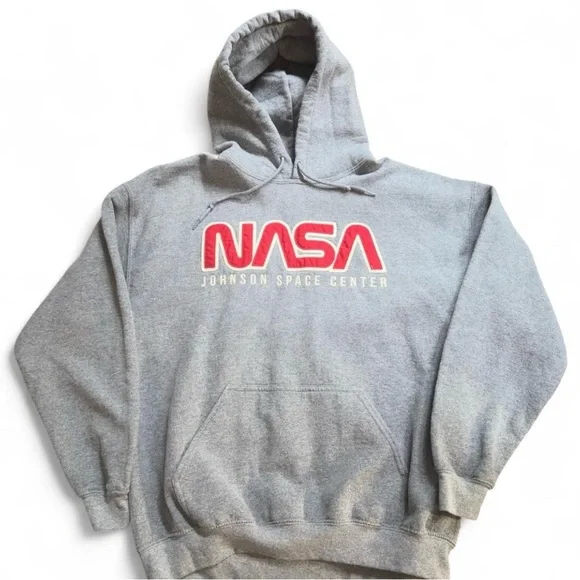 ❤️SOLD❤️Vtg Inspired NASA Classic Logo Gray Heavy Blend Sweatshirt Size Adult L - Picture 3 of 7
